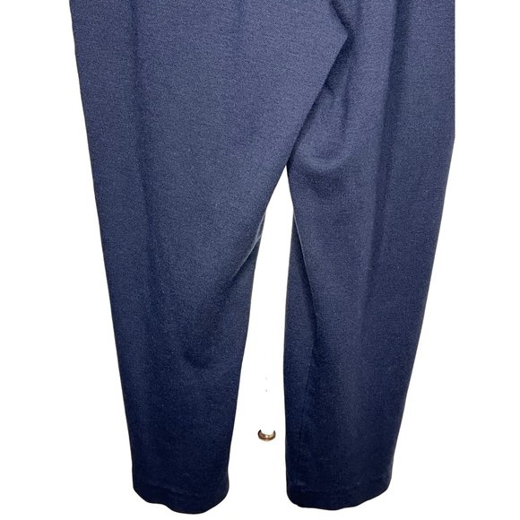 C.D. PETITES Women's Pants Stretch Blue size 4P (no tag size) straight leg Pull - Picture 8 of 9